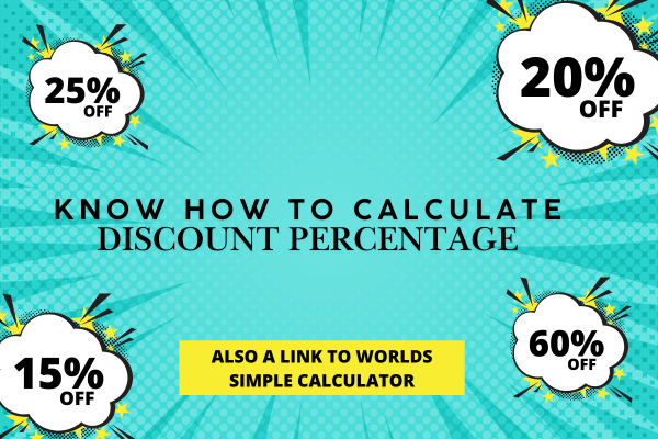 Discount Percentage Calculator